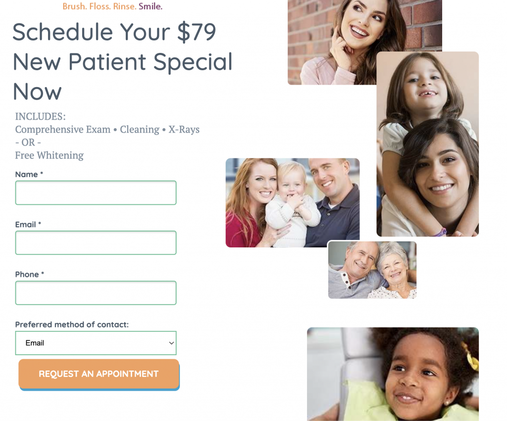 PPC Landing Page for Dentist
