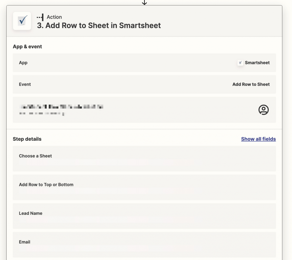 Smartsheet Zapier Lead Ads